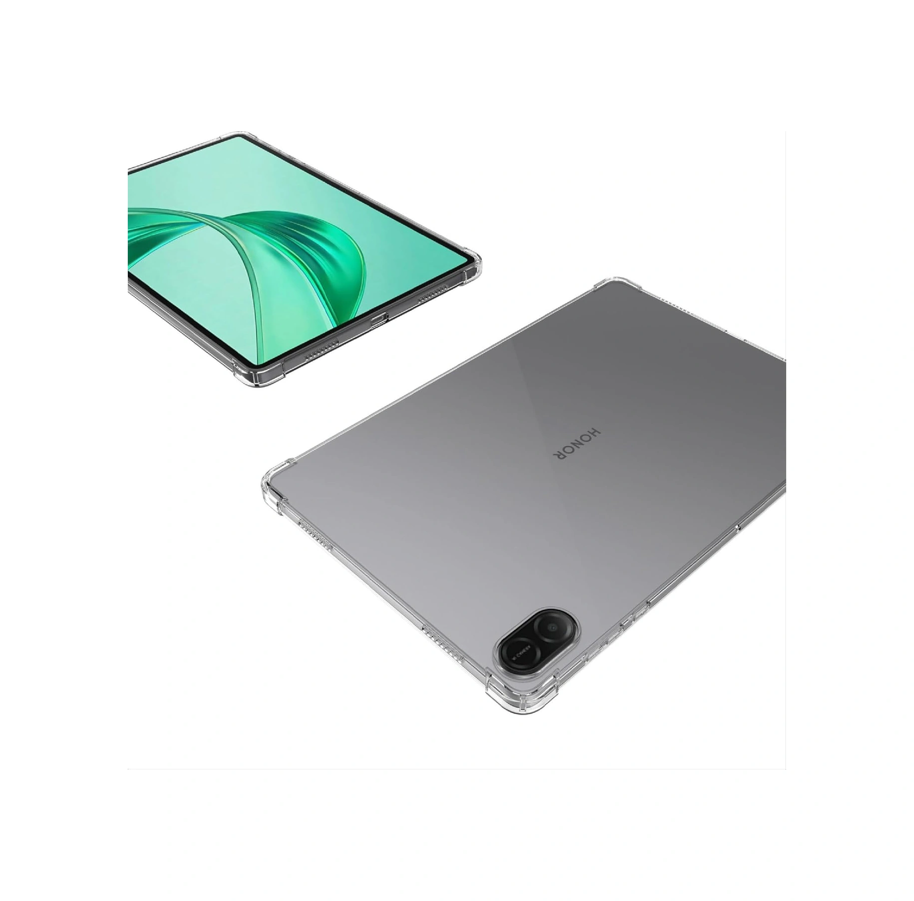 Honor Pad X8a 11 İnç Kılıf Şeffaf Silikon Köşe Korumalı Clear Darbe Emici Arka Kapak Arka Kapak