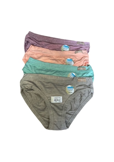 4 Adet Bambu Bikini Külot Karışık