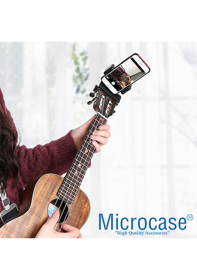 Müzisyenler için Klipsli Gitar Telefon Tutucu Nota Okuma AL3477