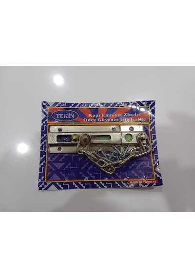 Tekin Kapı Emniyet Zinciri Kaliteli Lüks Saten Renk