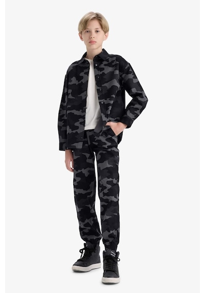 Defacto Erkek Çocuk Jogger Fit Kamuflaj Desenli Gabardin Pantolon F1175a825augr164 Gri Defacto Erkek Çocuk Jogger Fit Kamuflaj Desenli Gabardin Pantolon F1175a825augr164 Gri