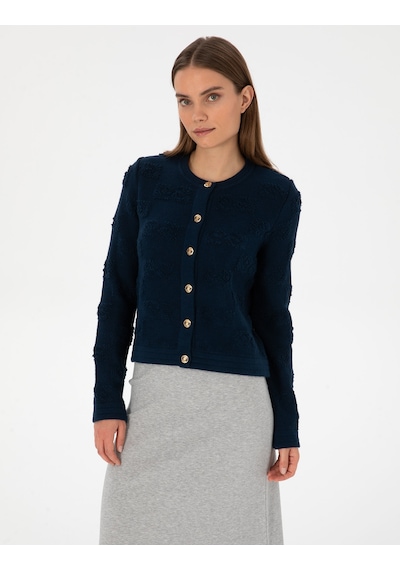 Pierre Cardin Kadın Hırka Triko 50310960-vr033 Lacivert