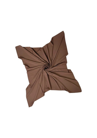 Mim Eşarp Tuana Eşarp Medine İpeği Büyük Boy Eşarp 120x120 Cm Tarçın