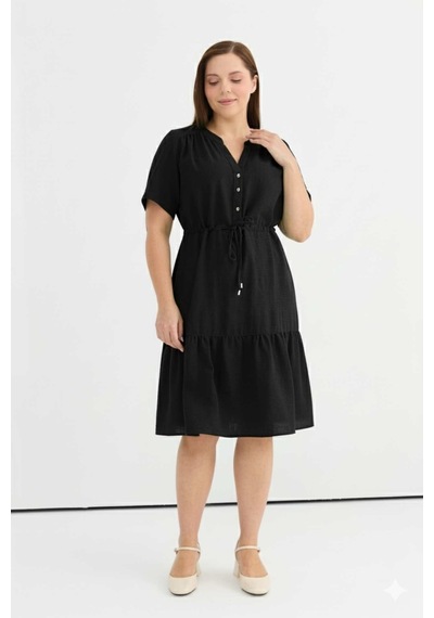 Selen Kadın Elbise 25ysl7600 Siyah