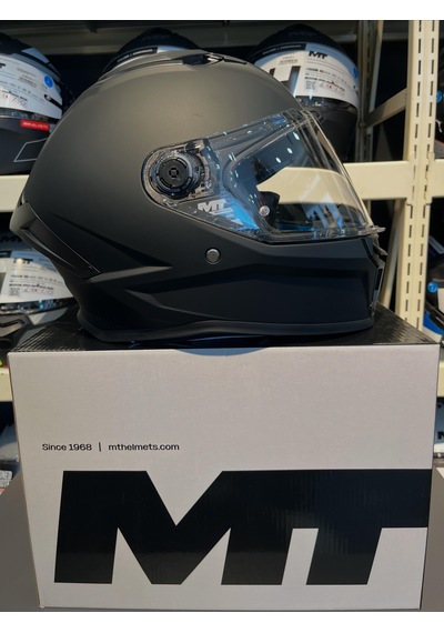 Mt Helmets Stinger 2 Pure A1 Mat Ff126 Siyah Şeffaf Vizör Mat Siyah