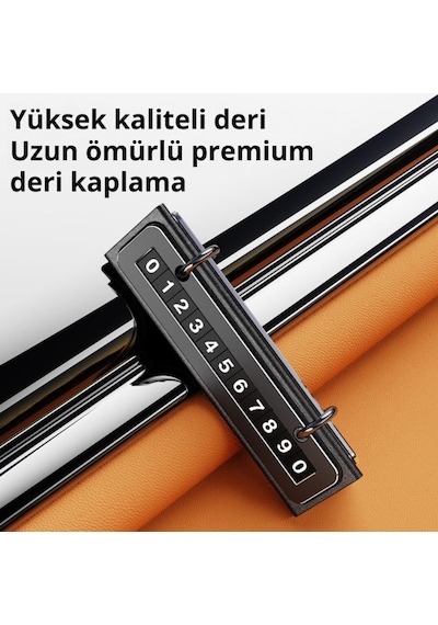 Coofbe Premıum Gizlenebilir Araç Park Telefon Numaratörü Geçici Park Numaratör Plakalık Araç Geçici Park İçin Telefon Numaratörü 1 Adet