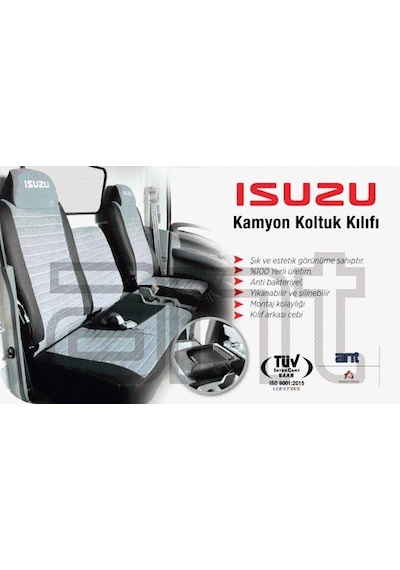 Isuzu Npr Nqr Koltuk Kılıfı  Gri Siyah 1997 2010 Model
