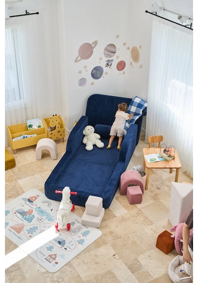 Funbed Yeni Nesil Montessori Çocuk Yatağı & Oyun Alanı Yıkanabilir Sıvı Geçirmez Lacivert - 836527200 Funbed Yeni Nesil Montessori Çocuk Yatağı & Oyun Alanı Yıkanabilir Sıvı Geçirmez Lacivert - 836527200