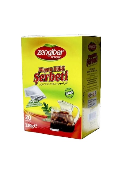 Zengibar Meyan Kökü Şerbeti 20 Adet Süzen Poşet