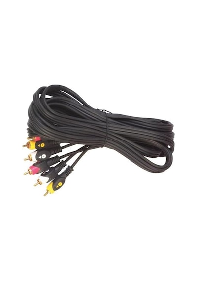 3 Rca + 3 Rca 5 Metre Kalın  Kablo