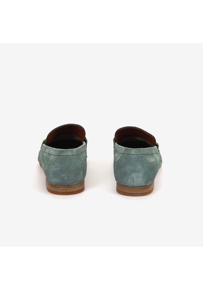 Andrea Giovanni Erkek Loafer Ayakkabı 24159 Malachite Süet