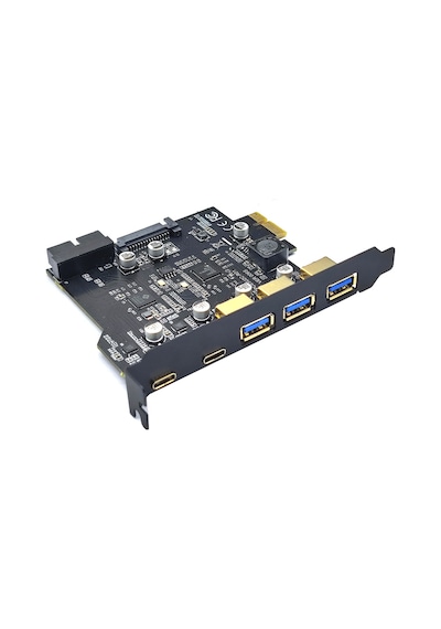 4721 Pci-e Express Usb 3.0 Type C 3.2 Çoklayıcı Riser Kart