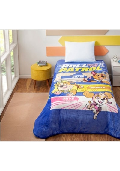 Taç Lisanslı Battaniye Paw Patrol Team Tek Kişilik