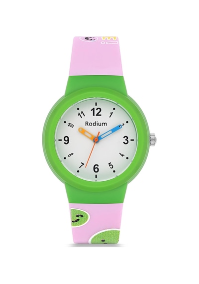 Rodium Analog Çocuk Kol Saati - Pembe Standart Pembe-yeşil