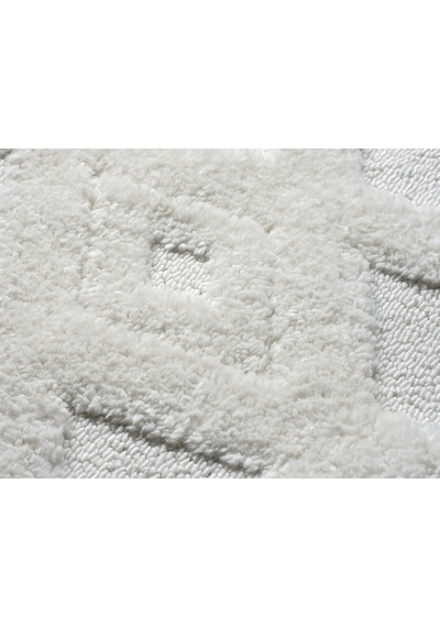 Mariesse Home Elit Bukleli Yumuşak Peluş Post Shaggy Çocuk Odası Oturma Odası Salon Mutfak Halısı 0279c Beyaz