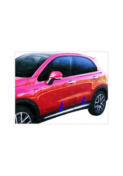 Fiat 500x Krom Yan Kapı Çıtası 4 Kapı P.çelik 2014 Üzeri
