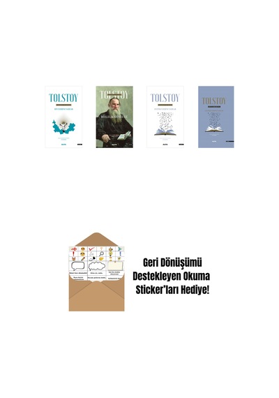 Lev Nikolayeviç Tolstoy 4 Kitap Set + Okuma Sticker'ları