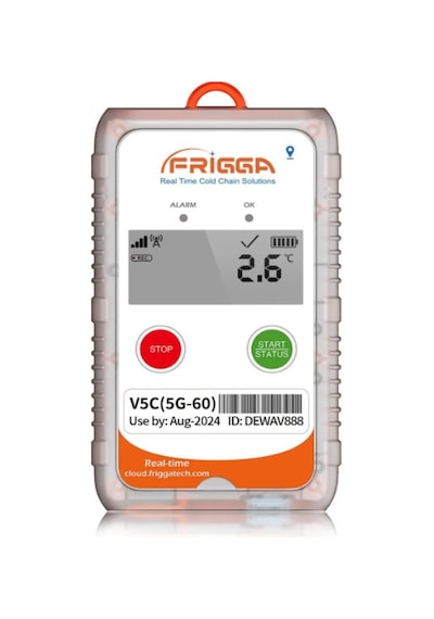 Frigga V5c 4g/5g Gerçek Zamanlı Sıcaklık Ve Nem Veri Kaydedici