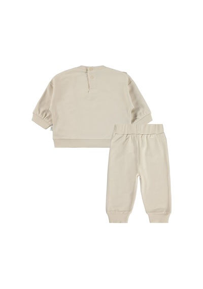 Civil Baby Fırfırlı Basic 6-18 Ay Takım - Bej Taş Rengi