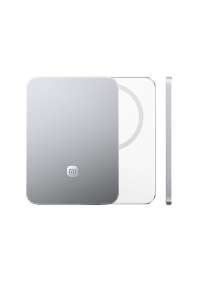 Ultra İnce Manyetik Power Bank 5000 15w Buzul Gümüş