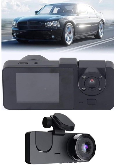 8753tknd Araç İçi Dikiz Kamerası Sürüş Kaydedici 3 Lensli Dvr Kamera 893hmng