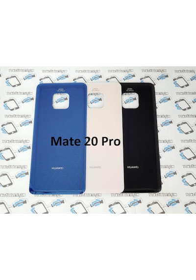 Tkgz - Mate 20 Pro Arka Pil Batarya Kapağı (Cam). Pembe