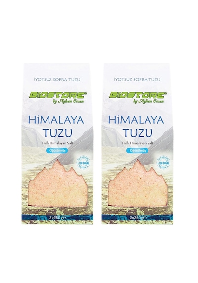 BioStore Öğütülmüş Himalaya Tuzu 2'li 2 x 250 G