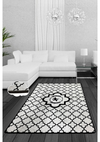 Bhpc Polo Figure 150X240 Cm Yıkanabilir Kaymaz Taban Halı