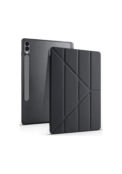 Galaxy Uyumlu Uyumlu X610 Tab S9 Fe Plus 12.4 Kılıf Kalemlikli Mars Tablet Kılıfı - Siyah Diğer