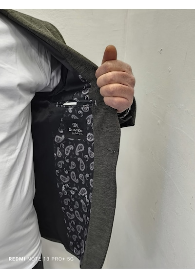 Duayen Dmctekstil Erkek Kahverengi Düz İtalyan Kesim Dar Kalıp Tek Düğme Blazer Ceket Duayen Dmctekstil Erkek Kahverengi Düz İtalyan Kesim Dar Kalıp Tek Düğme Blazer Ceket