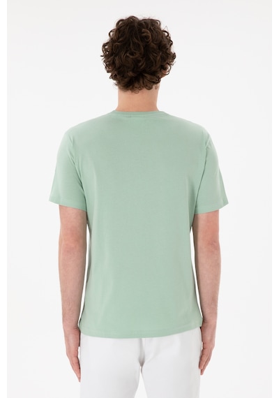 U.S. Polo Assn. Erkek Regular Fit Bisiklet Yaka Su Yeşili Basic Tişört 50305985-VR048 U.S. Polo Assn. Erkek Regular Fit Bisiklet Yaka Su Yeşili Basic Tişört 50305985-VR048