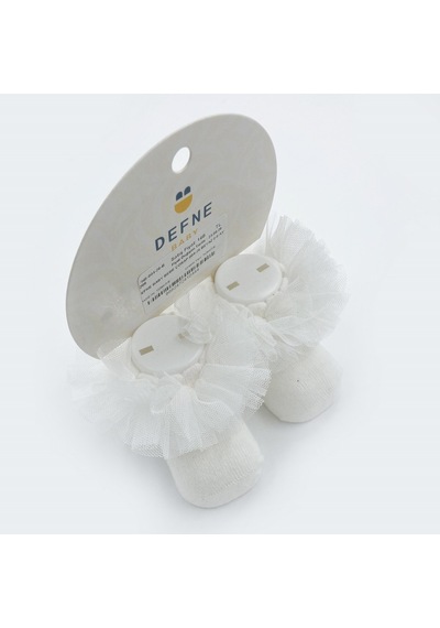 Defne Baby Bebe Çorap 004-26 Beyaz