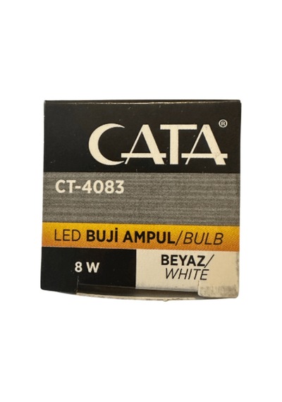 Ct-4083 8w 6400k Beyaz Led Buji Ampul E14 Duylu Beyaz Işık E14 Led Ampul 0 - 250 Watt Yok Tekli
