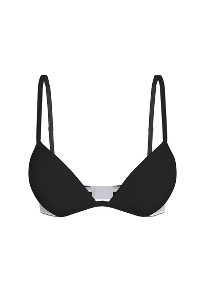 Calvin Klein Hafif Dolgulu Derin Dekolteli Siyah Sütyen-16435