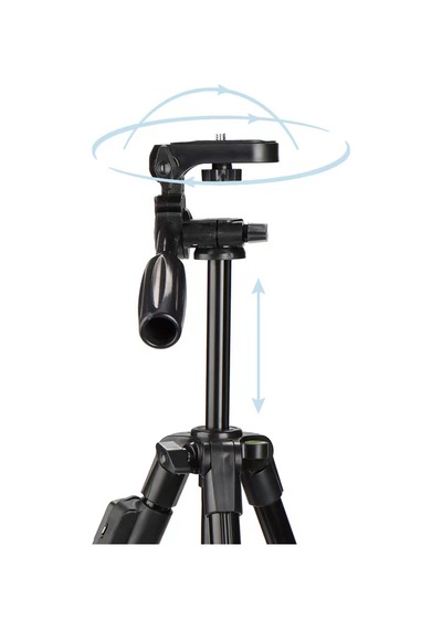 Blic Np-8810 Bluetooth Kumandalı 1.5 Metre Profesyonel Tripod - Telefon Ve Kamera Uyumlu Siyah