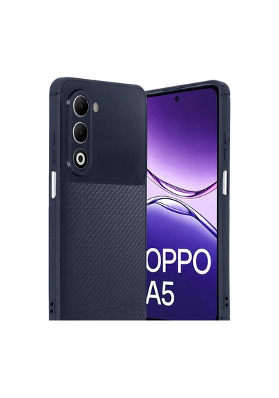 Oppo A5 4g Auto Focus Karbon Kapak - Lacivert Diğer