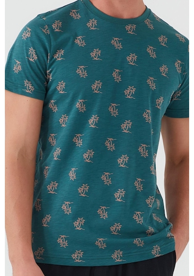 Arnetta 2504 Palm Tree Erkek Kısa Kol Pijama Takım 001