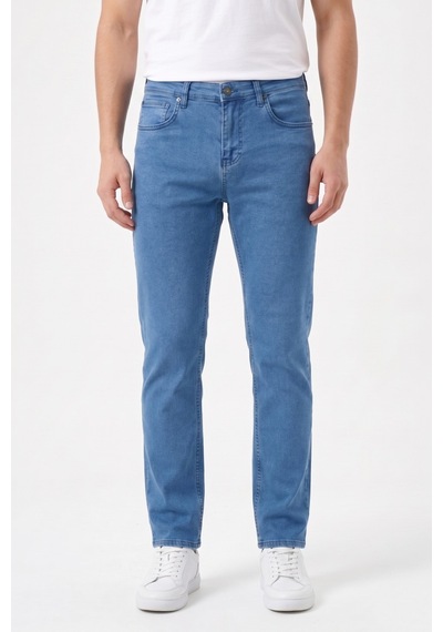 Dynamo Erkek Klasik Kalıp Jeans Pantolon 1701 Bgl-st05355 Mavi