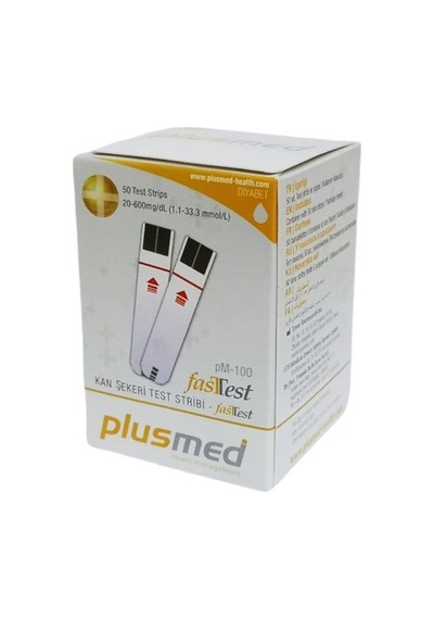 Glikoz Test Stribi Plusmed Fasttest Pm-100 50Li