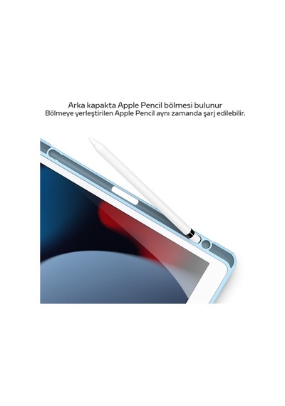 Dux Ducis Apple Uyumlu iPad 7-8 -9 10.2 (2019,2020,2021) Kılıf Kalem Bölmeli