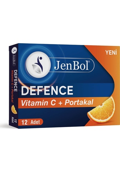 Jenbol Defence Vitamin C+ Portakal Pastil 12 Drops