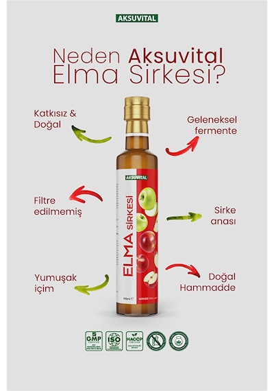 Elma Sirkesi 500 Ml - Katkısız, Doğal Fermantasyon
