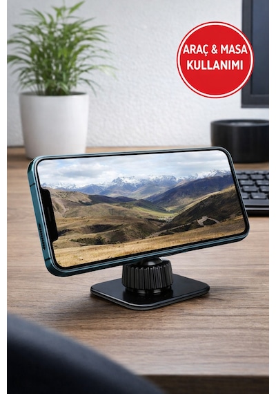 Jel Yapışkanlı Araba Telefon Tutucu Torpido Tipi, Güçlü Tutuş, Navigasyon Standı