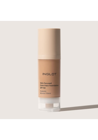 Inglot Skın Focused Care Face Foundatıon SPF50 314 Aprıcot Tan