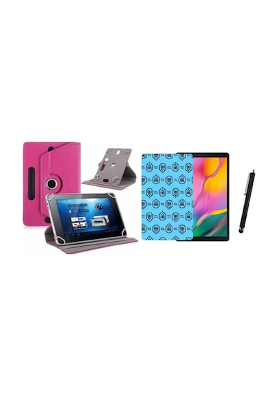 Samsung Galaxy S6 T860 T865 T867 Uyumlu Set Universal Tablet Kılıfı Nano Ekran Koruyucu+kalem