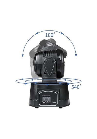 Quenlite Wash-107 DMX Moving Head Robot Sahne Işık Sistemi 7x10W
