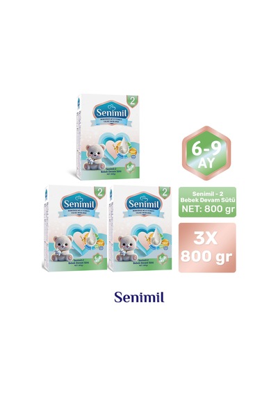 Senımıl 2 Bebek Sütü 800 G 3 Adet