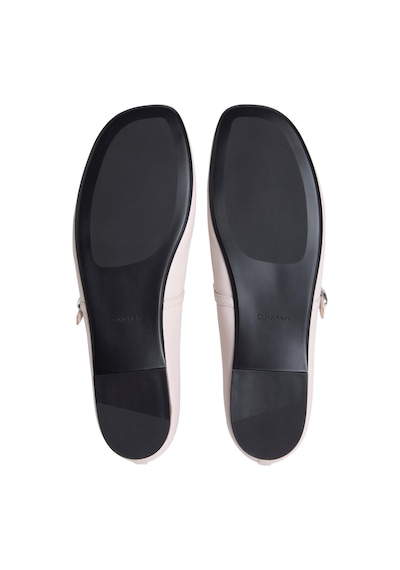 Calvin Klein Oblique Ballerina Mj Deri Hdw Bej Kadın Babet-14815