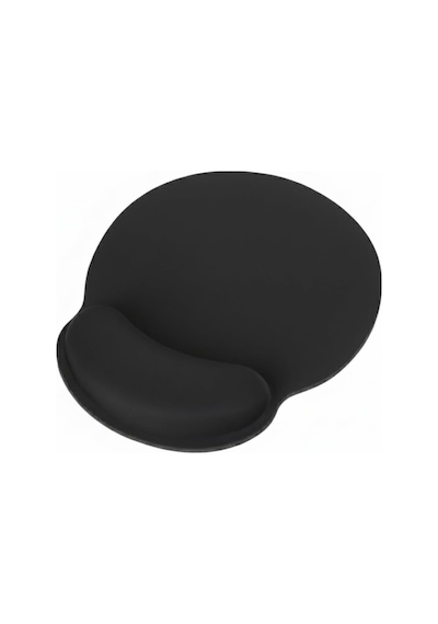 Comfipad Bilek Destekli Konfor Kaymaz Ergonomik Mouse Pad Siyah Siyah