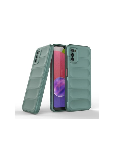 Flzdgnkr Newface Samsung Galaxy A03s Kılıf Optimum Silikon - Koyu Yeşil